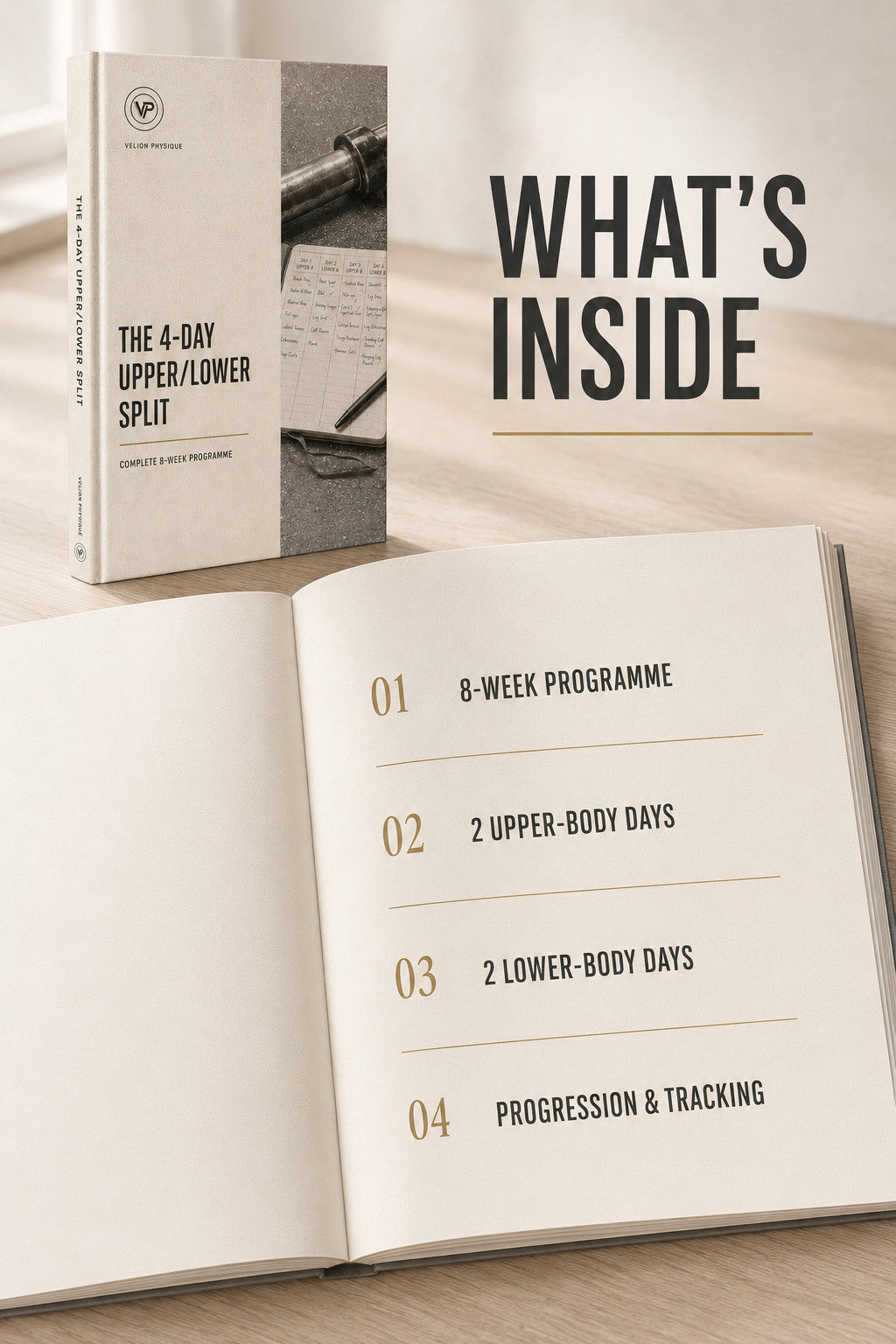 The 4-Day Upper/Lower Split - preview of what is inside the programme