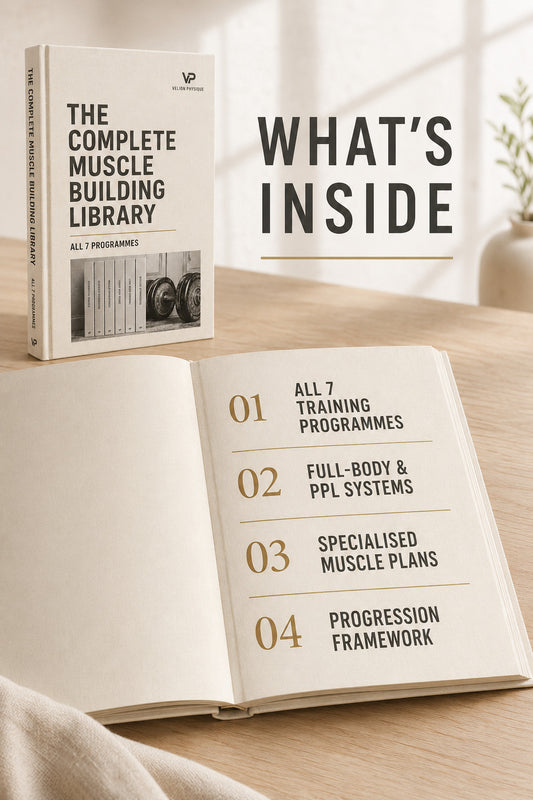 The Complete Muscle Building Library with all 7 programmes - preview of what is inside