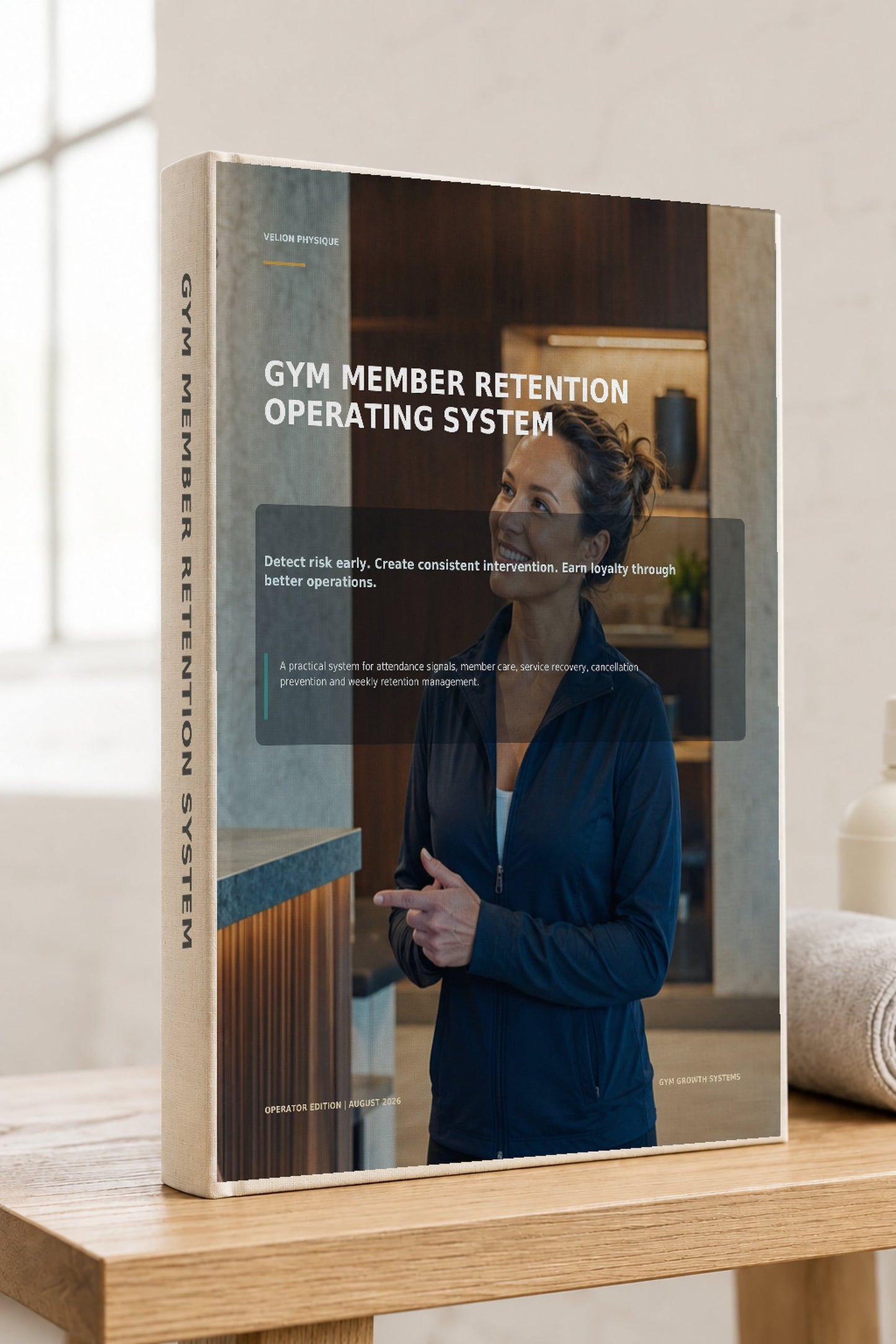 Gym Member Retention Operating System – cover of the digital operator playbook by Velion Physique