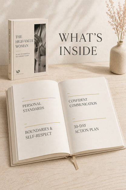 Become a High-Value Woman - preview of what is inside the guide