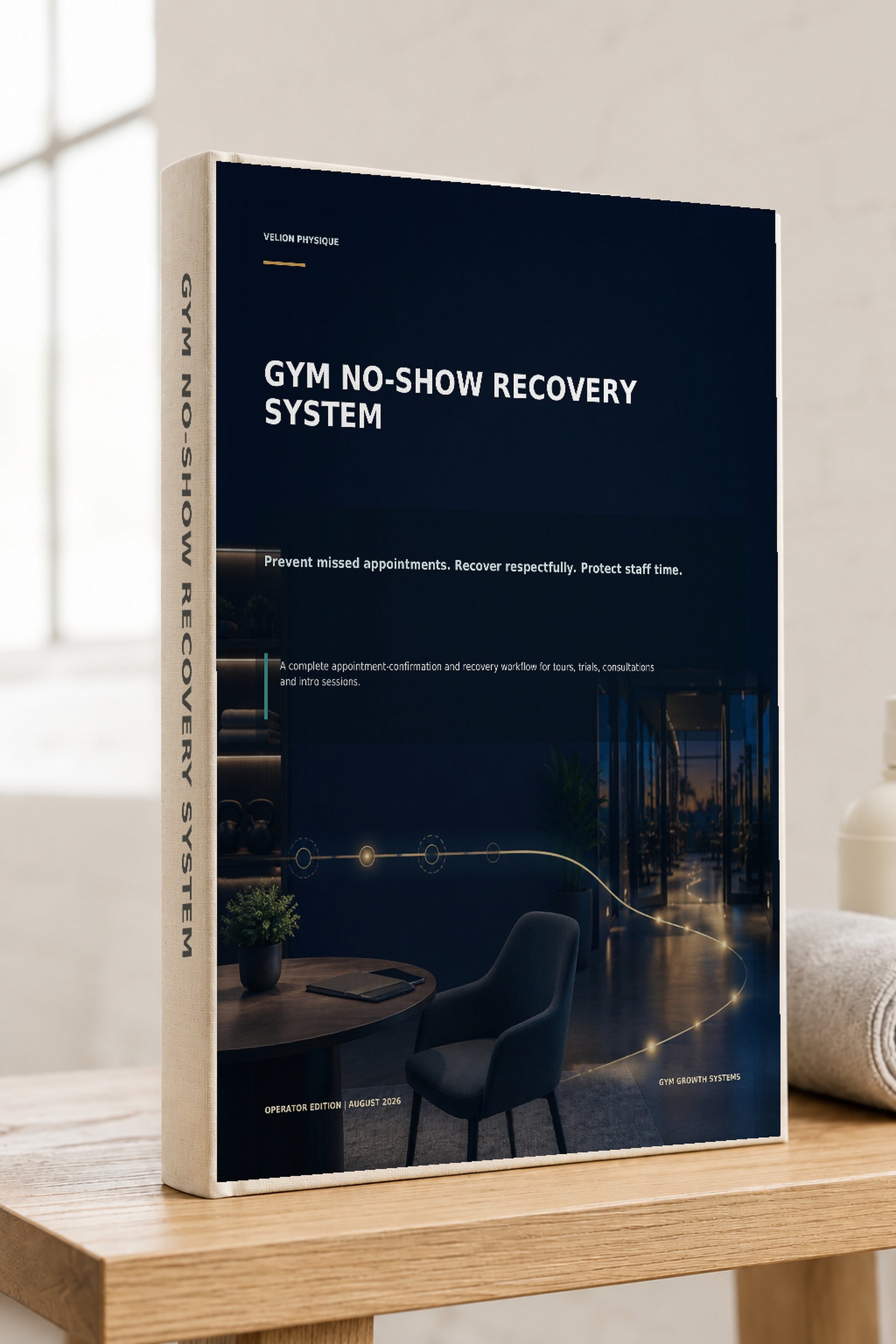 Gym No-Show Recovery System – cover of the digital operator playbook by Velion Physique