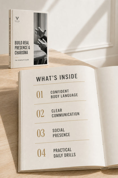 Build Real Presence and Charisma - preview of what is inside the guide