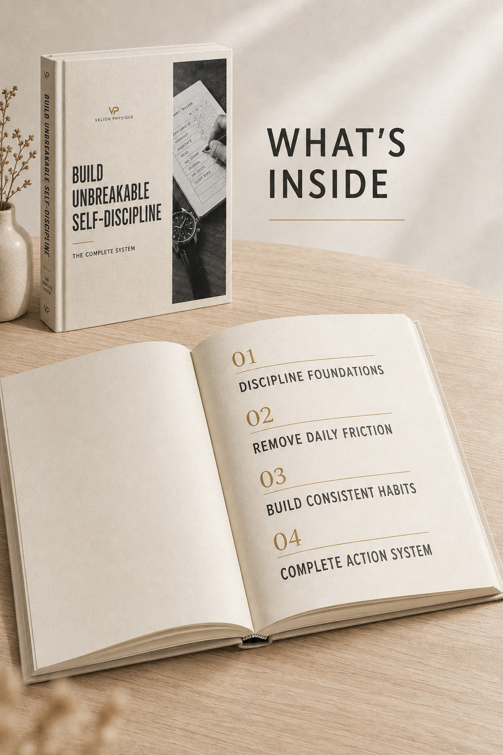 Build Unbreakable Self-Discipline - preview of what is inside the system