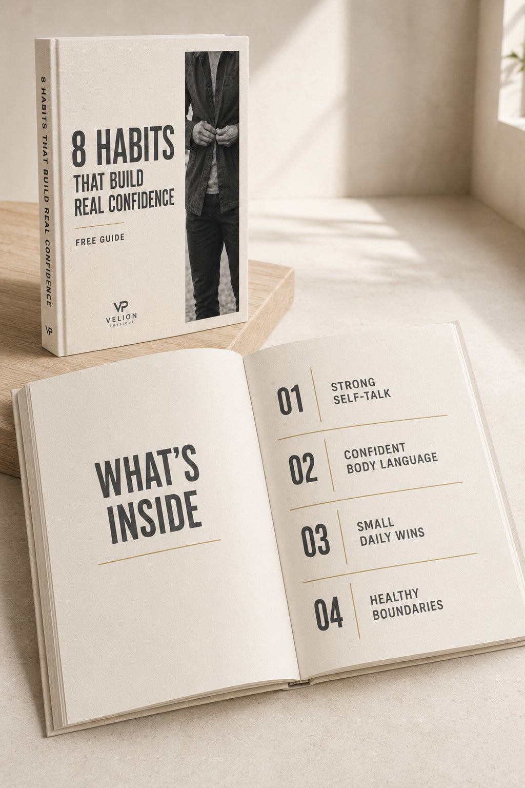 8 Habits That Build Real Confidence - preview of what is inside the free guide