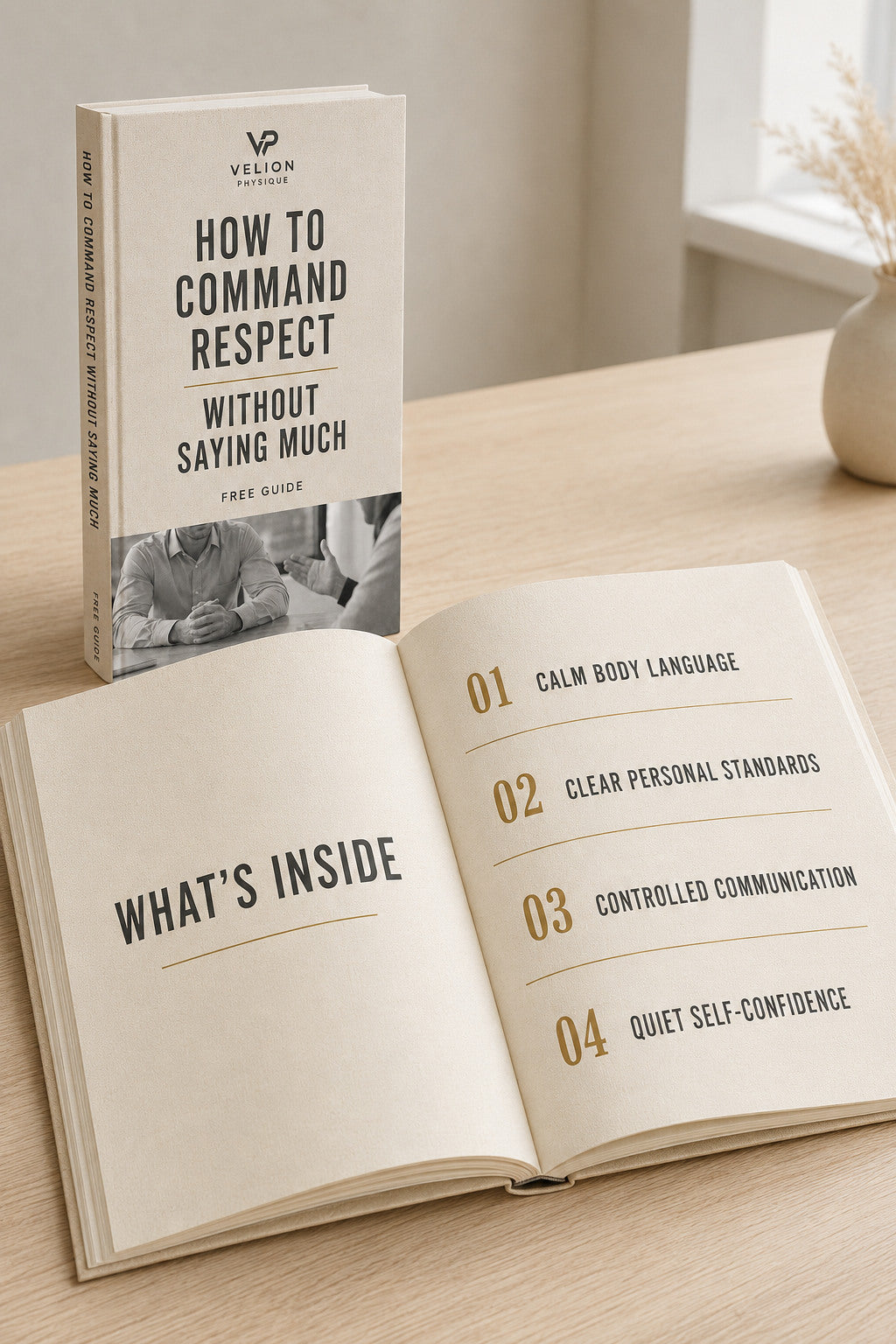 How to Command Respect Without Saying Much - preview of what is inside