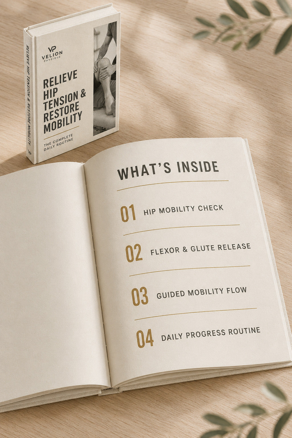 Relieve Hip Tension - preview of what is inside the daily routine