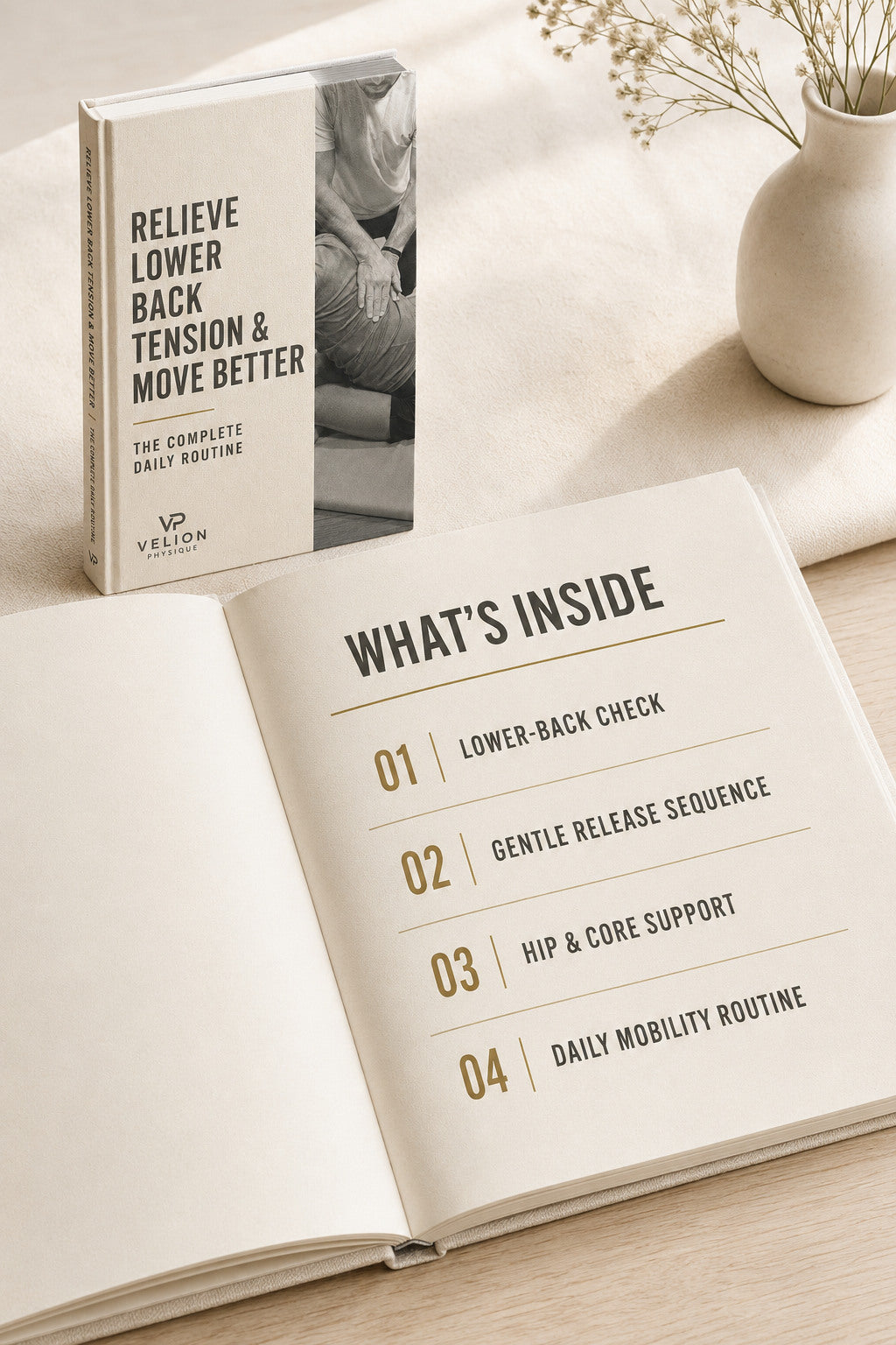 Relieve Lower Back Tension - preview of what is inside the daily routine