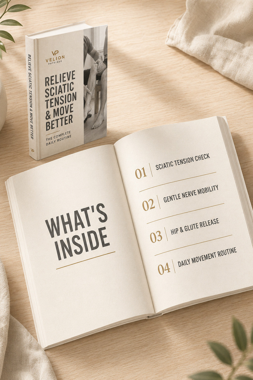 Relieve Sciatic Tension - preview of what is inside the daily routine