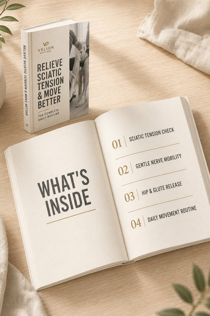 Relieve Sciatic Tension - preview of what is inside the daily routine