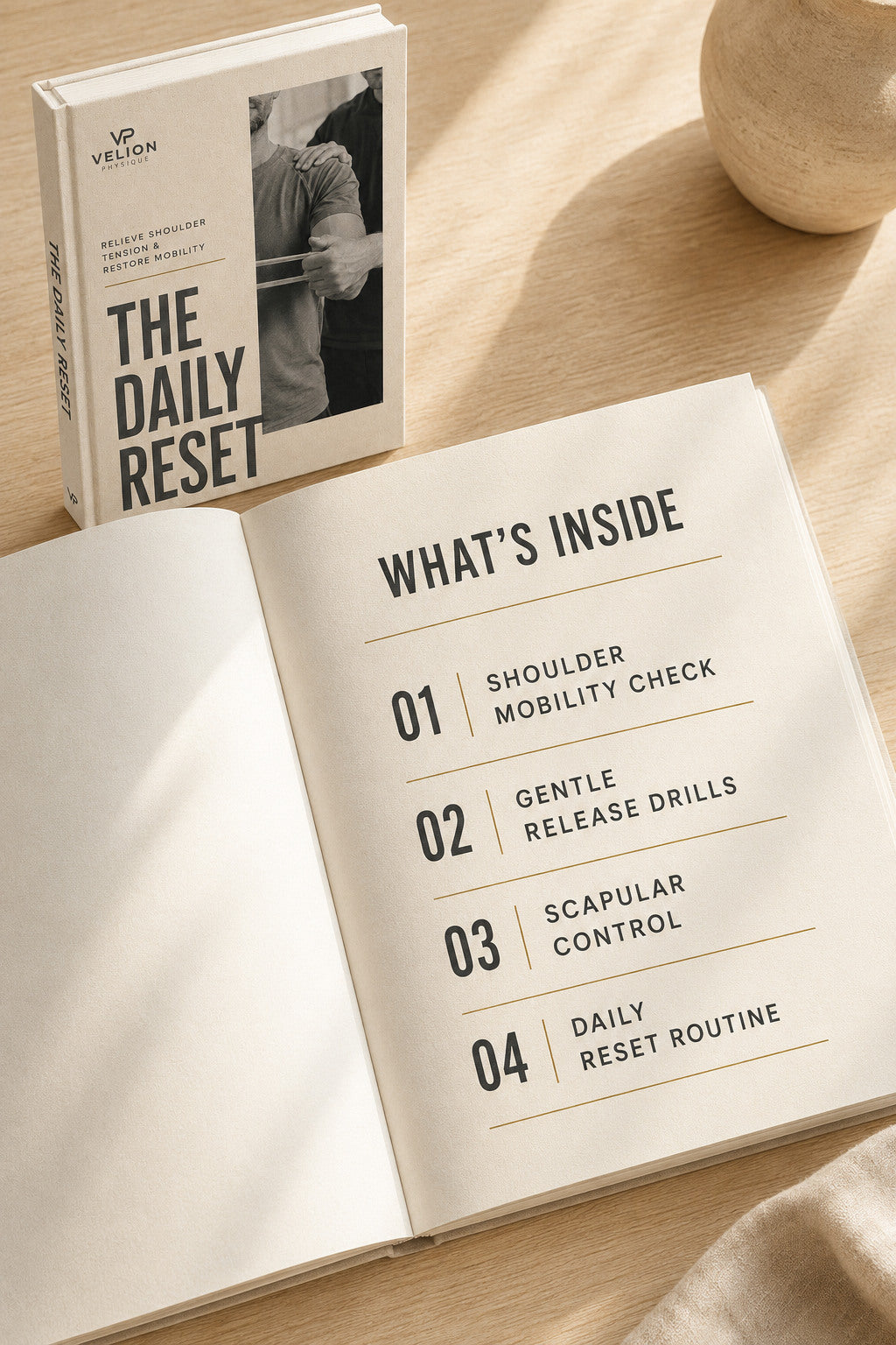 Relieve Shoulder Tension - preview of what is inside the daily reset