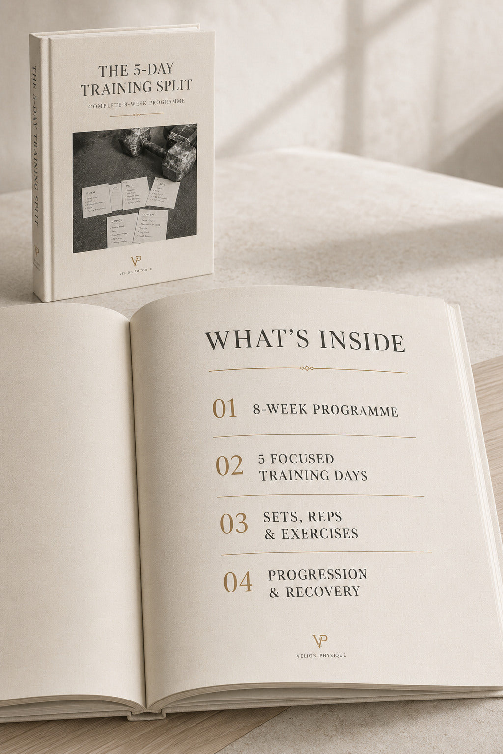 The 5-Day Training Split - preview of what is inside the programme