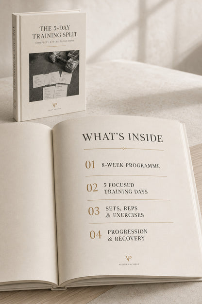 The 5-Day Training Split - preview of what is inside the programme