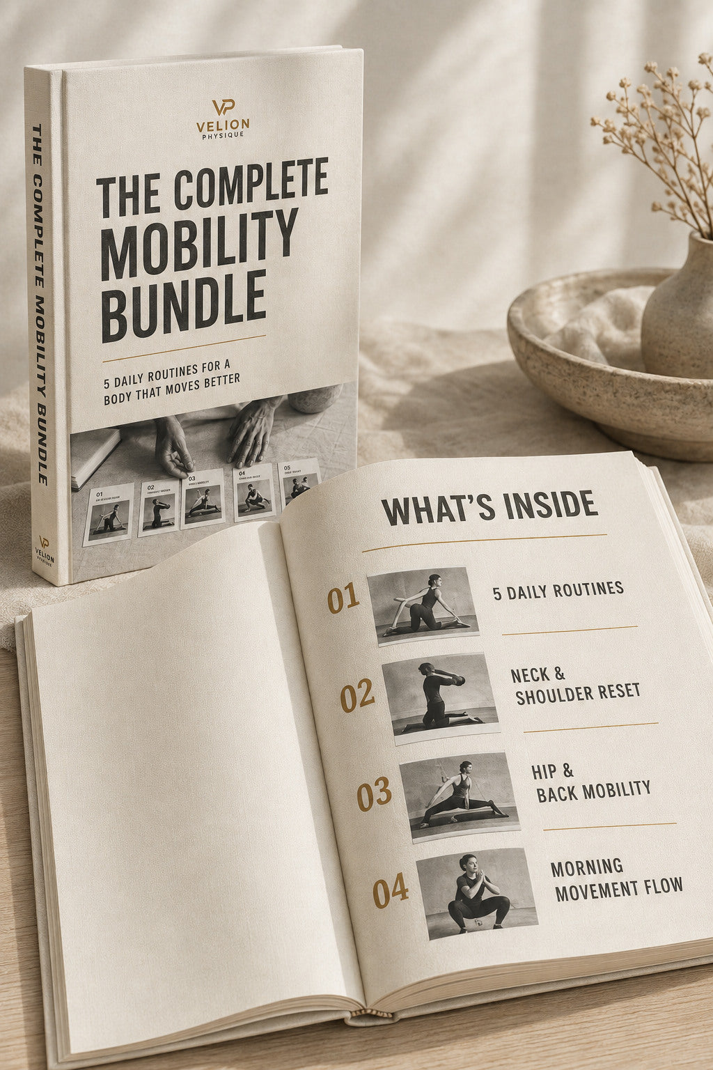 The Complete Mobility Bundle with 5 routines - preview of what is inside