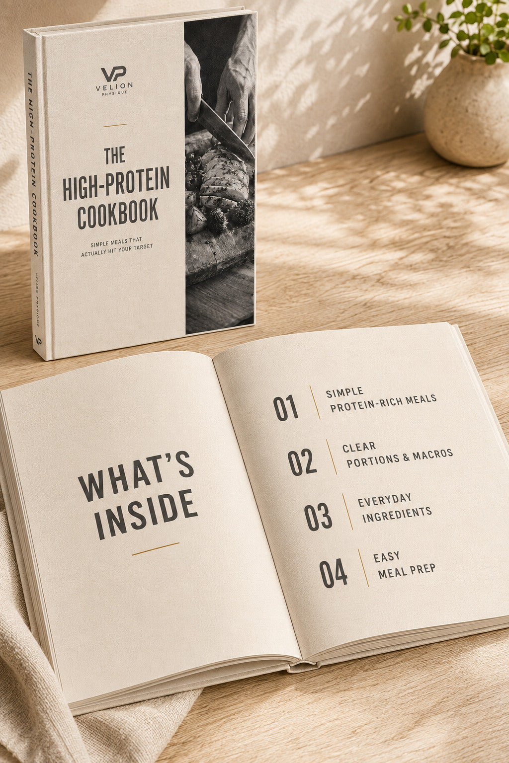The High-Protein Cookbook - preview of what is inside the cookbook