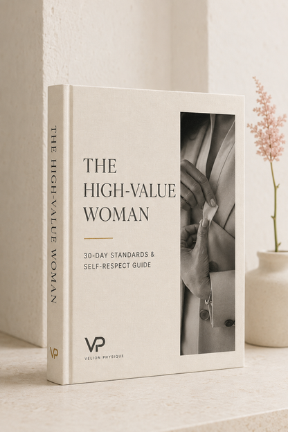 Become a High-Value Woman: 30-Day Standards and Self-Respect Guide - PDF guide cover