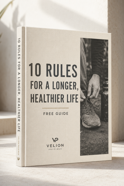 Free Guide: 10 Rules for a Longer, Healthier Life - PDF guide cover