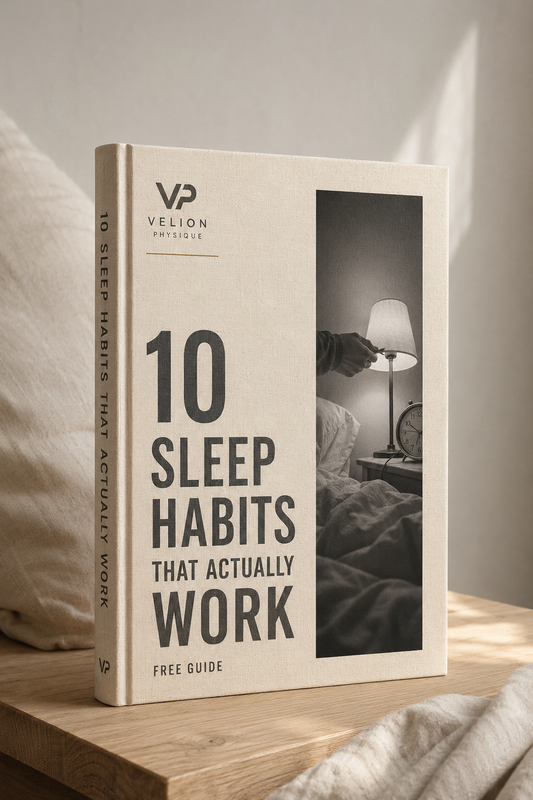 Free Guide: 10 Sleep Habits That Actually Work - PDF guide cover