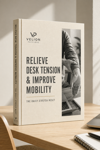Relieve Desk Tension and Improve Mobility: The Daily Stretch Reset - PDF guide cover