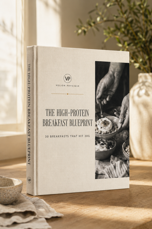 The High-Protein Breakfast Blueprint: 30 Breakfasts That Hit 30g - PDF guide cover