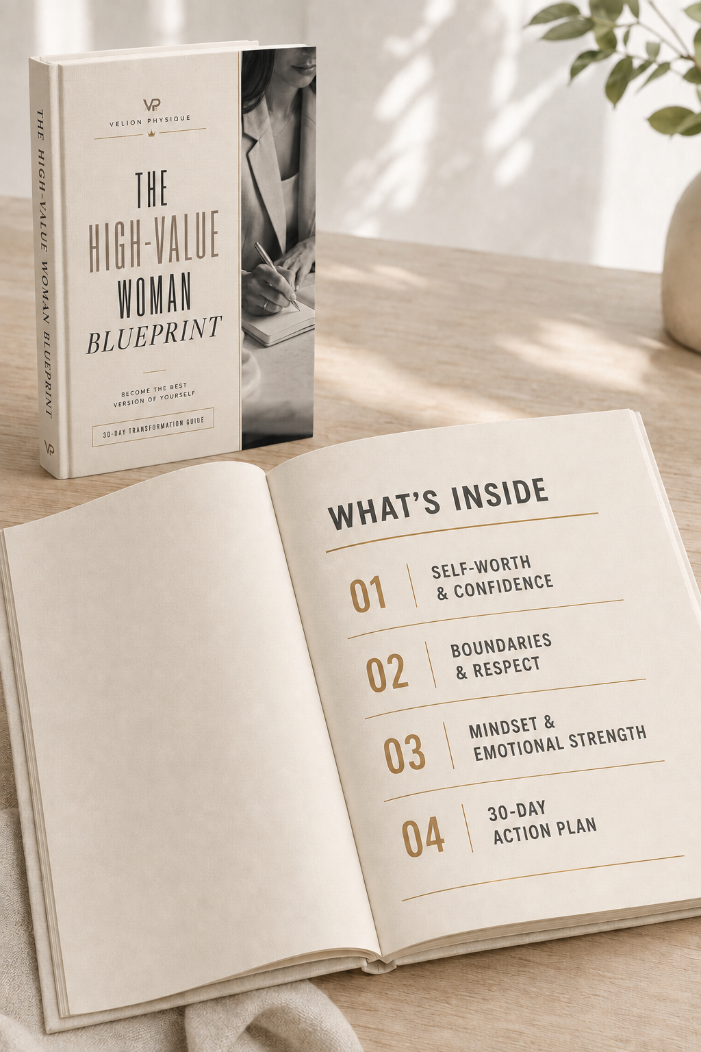 The Ultimate Glow-Up Guide - preview of what is inside the guide