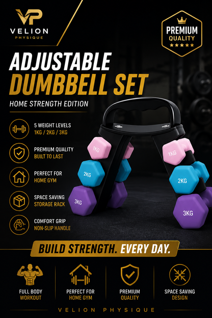 Premium Adjustable Dumbbell Set | Home Strength Edition