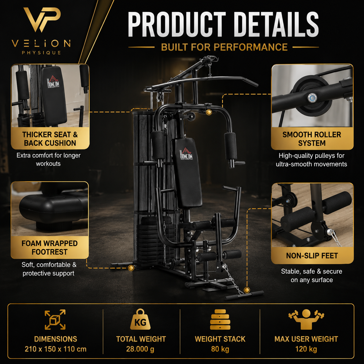 Premium Home Gym Station | All-in-One Strength Training System