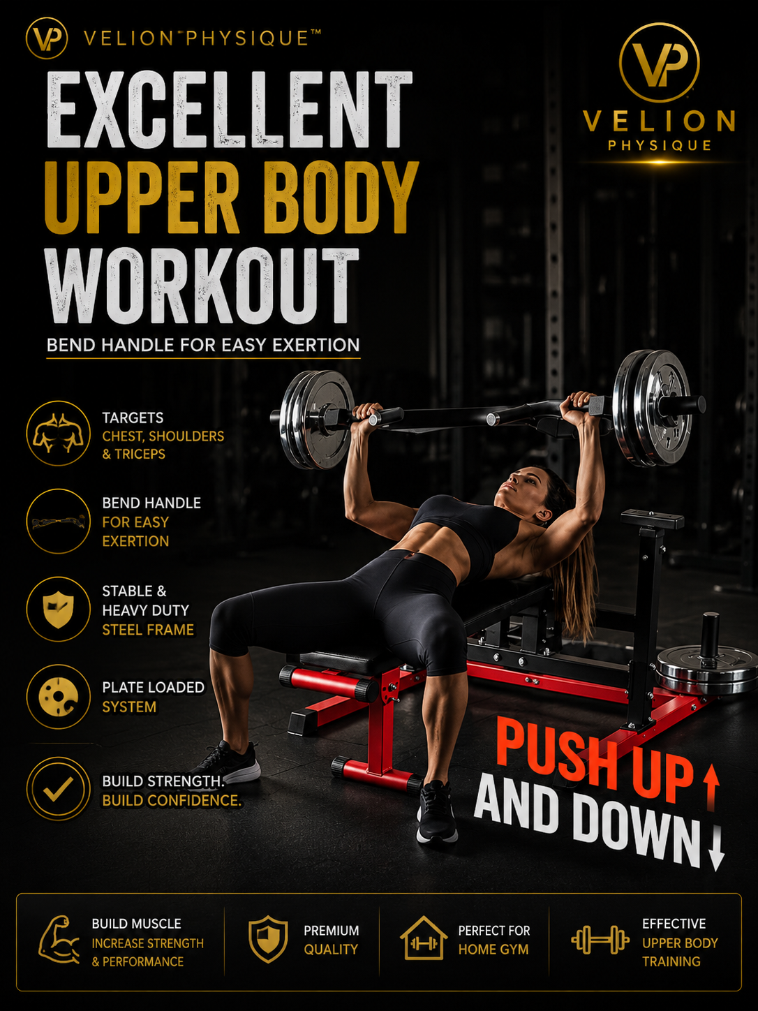 Velion Physique™ Elite Chest Press Station