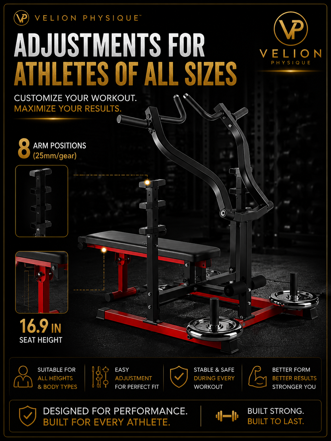 Velion Physique™ Elite Chest Press Station