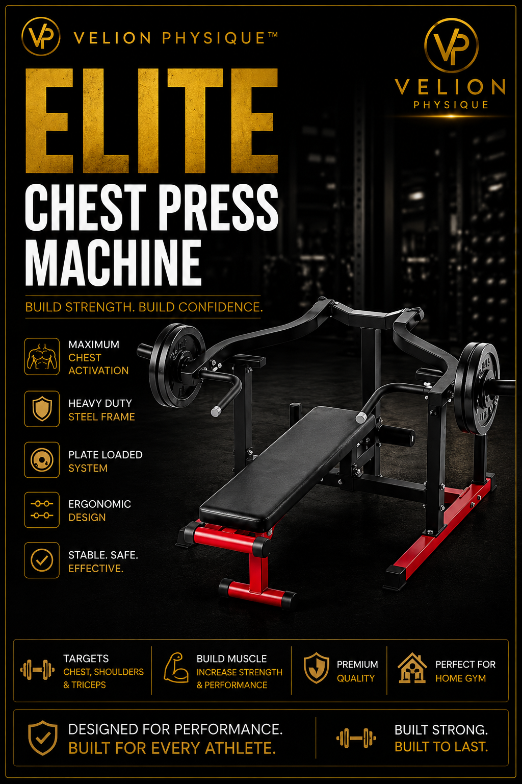 Velion Physique™ Elite Chest Press Station