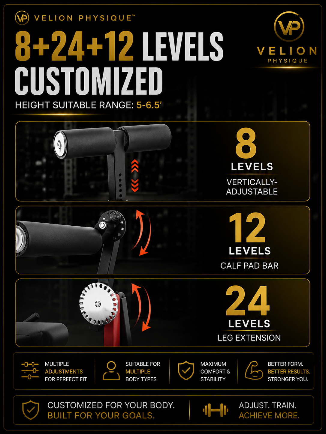 Velion Physique™ Elite Leg Extension & Curl Machine