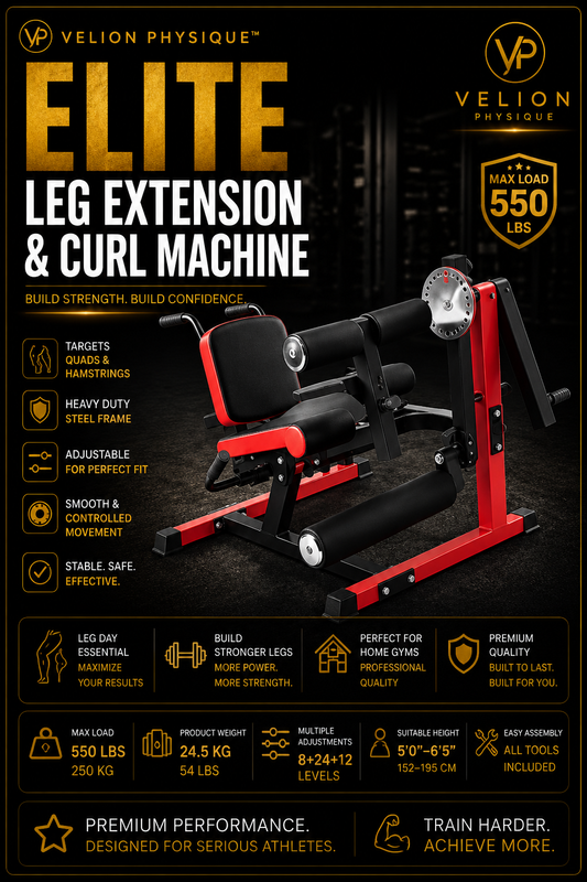 Velion Physique™ Elite Leg Extension & Curl Machine