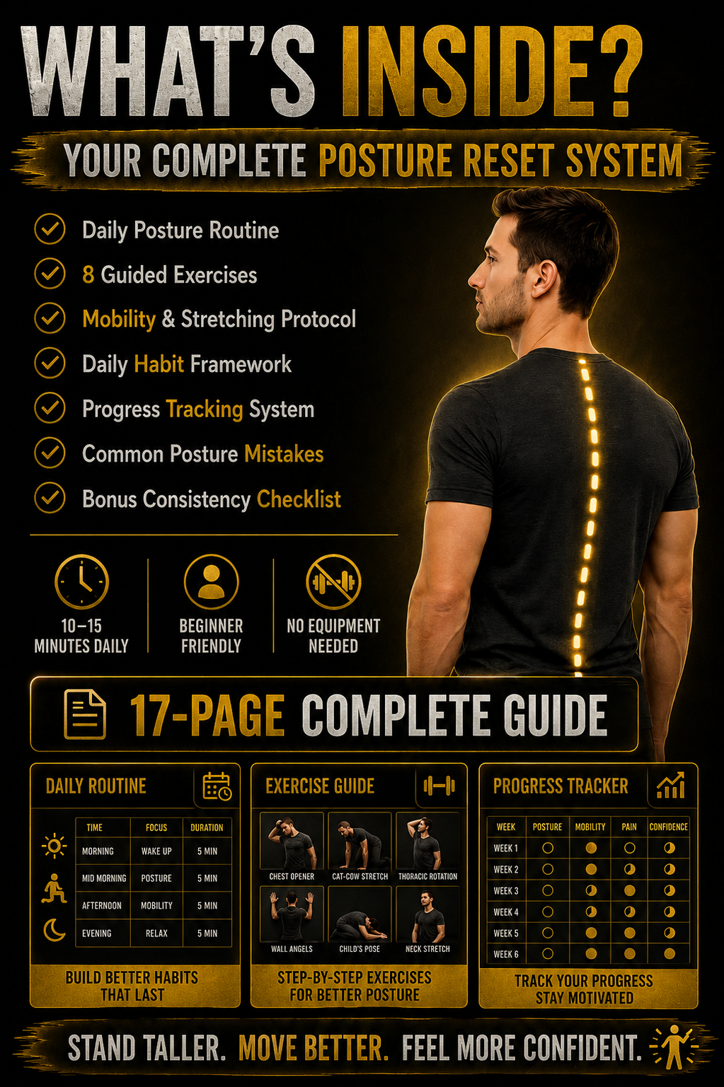 Fix Your Posture & Stand Taller – what's inside preview